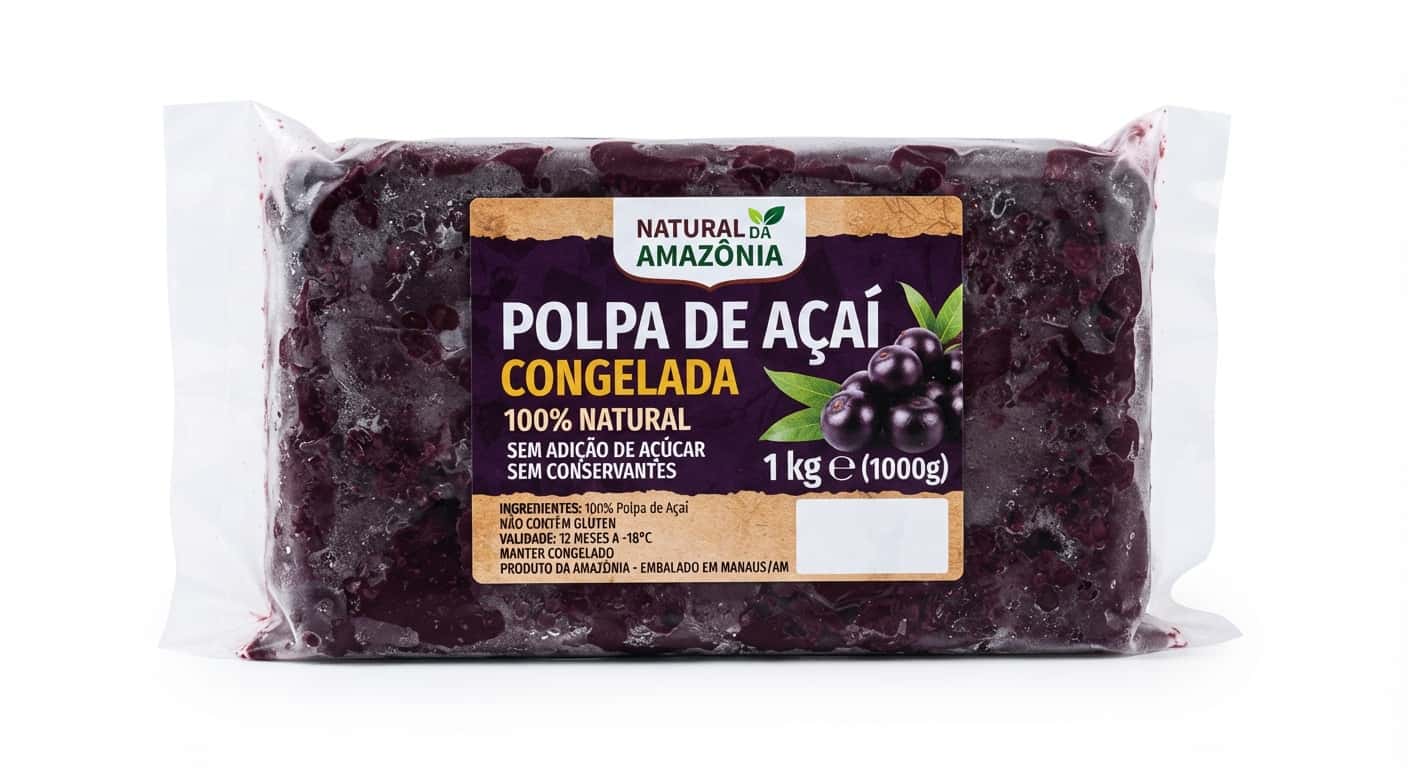 Polpa de Açaí Congelada 1 kg